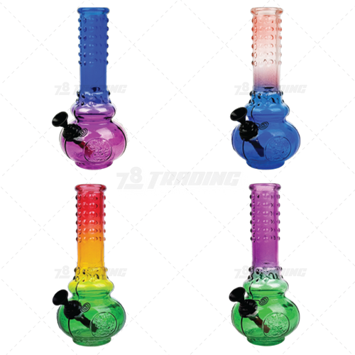 D&K Glass Round Base Glass Pipe with Gift Box Package - DK137