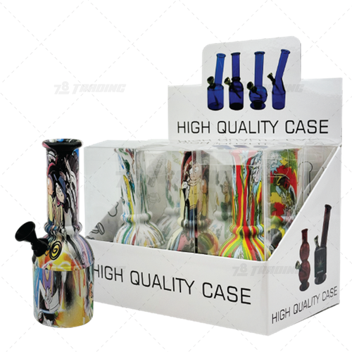 D&K Glass Detachable Acrylic Mini Pipe 6Pcs/Box - RM