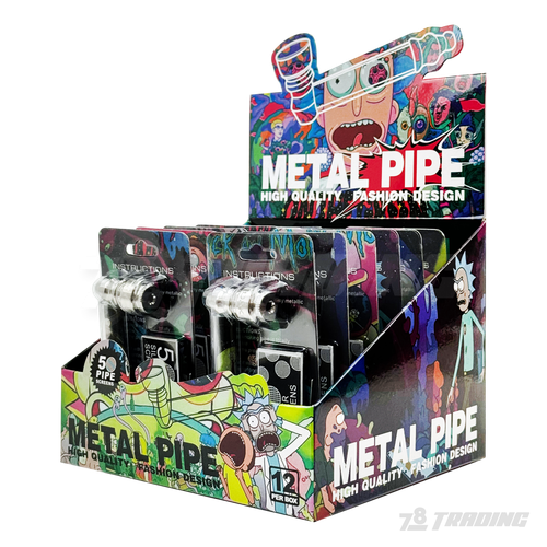 RM Graphics 3.5" Metal Pipe with Screens 12Pcs / Display