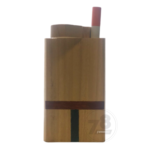 Wood Dugout with One Hitter 4inch Light Brown