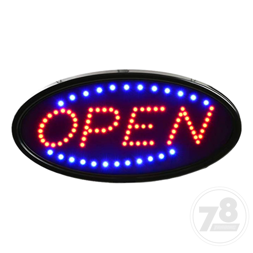LED Open Sign 19inch x 10inch Electronic Billboard Bright Advertising Board Flashing Window Display