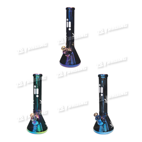 INFINITI GLASS Metallic Chrome Beaker 14inch GP1587 - 3Colors