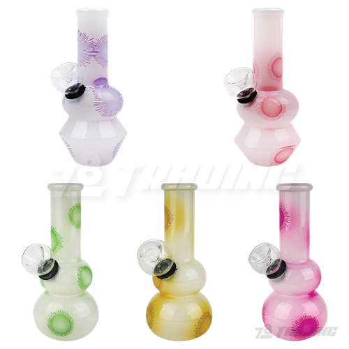 5" Mini Beaker Glass Bong - Sunflower