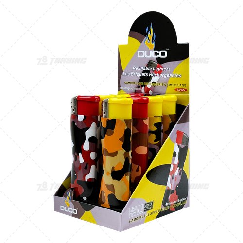DUCO XL Lighter 7" CAMO 8pcs / Display