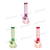 INFINITI GLASS Colorful Monogram Pattern Beaker 10" 5mm GP1875 - 3Colors