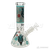 OG Original Glass Glow In The Dark 8" Mini Beaker OG002 - CYAN