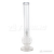 Clear Round Base Glass Water Pipe 18" - HDG5094