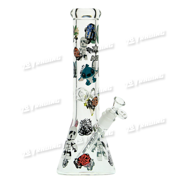 Nice Glass Star Wars Decal Beaker 13inch S343