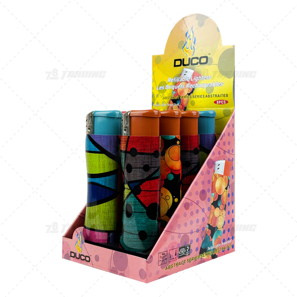 DUCO XL Lighter 7" ABSTRACT 8pcs / Display