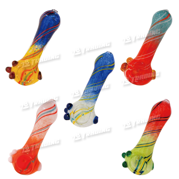 Glass Hand Pipe Double Glass 4.5inch - NC164