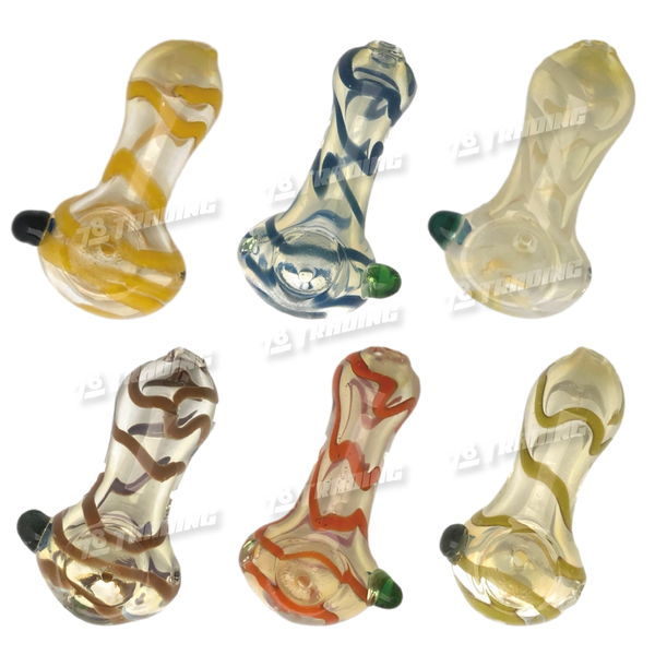 Glass Hand Pipe Double Glass 2.5" GP1624