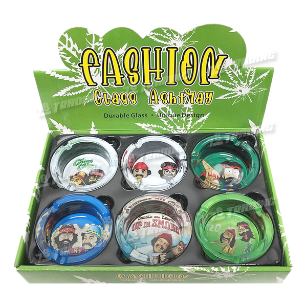 Glass Ashtray CHEECH & CHONG - 6pcs / BOX