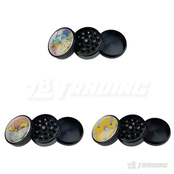Cartoon Design 48mm 3parts Metal Grinder