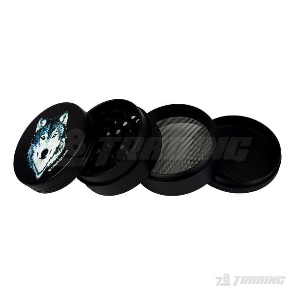 Wolf Decal Design Metal Grinder 48mm 4parts