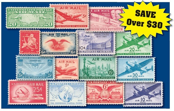 JE Classic Mint US Airmails Mystic Stamp Company