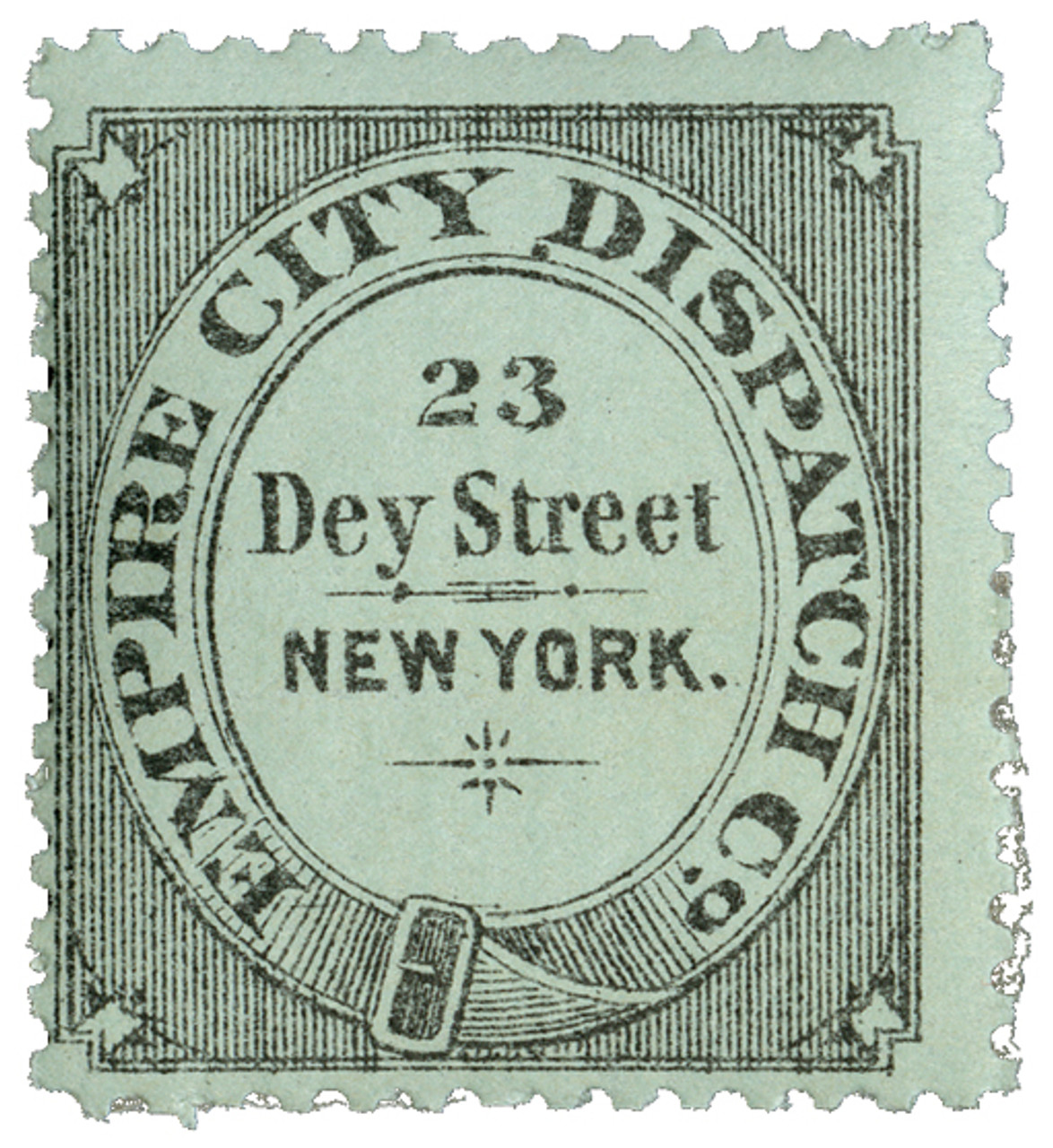 64L1 - 1881 blk,grn, laid paper,perf 12 - Mystic Stamp Company