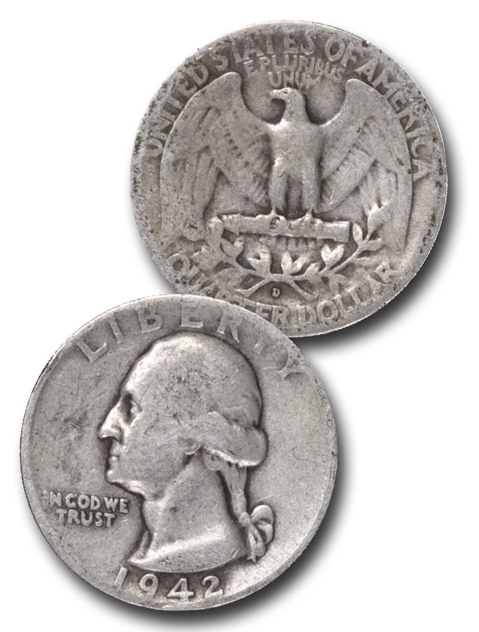 CQ-942 - 1942 George Washington Silver Quarter - Mystic Stamp Company