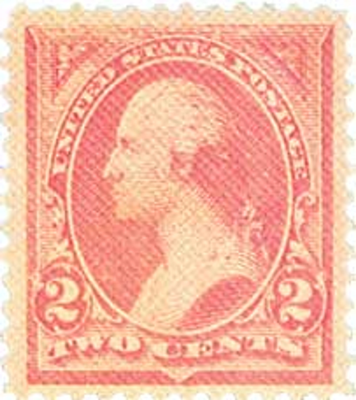 248 - 1894 2c Washington, pink, unwatermarked, type I