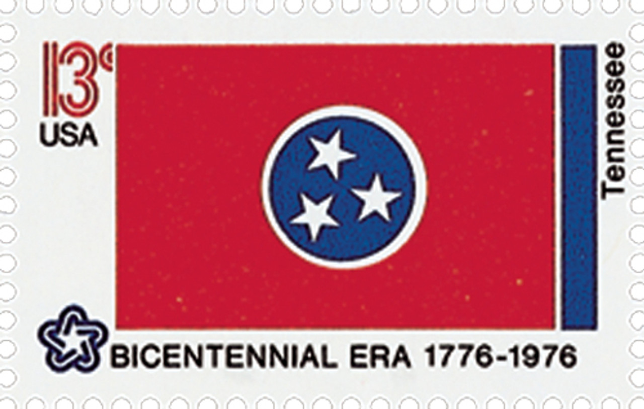 TEN 13c Alaska State Flag Stamp Vintage Unused US Postage Stamps