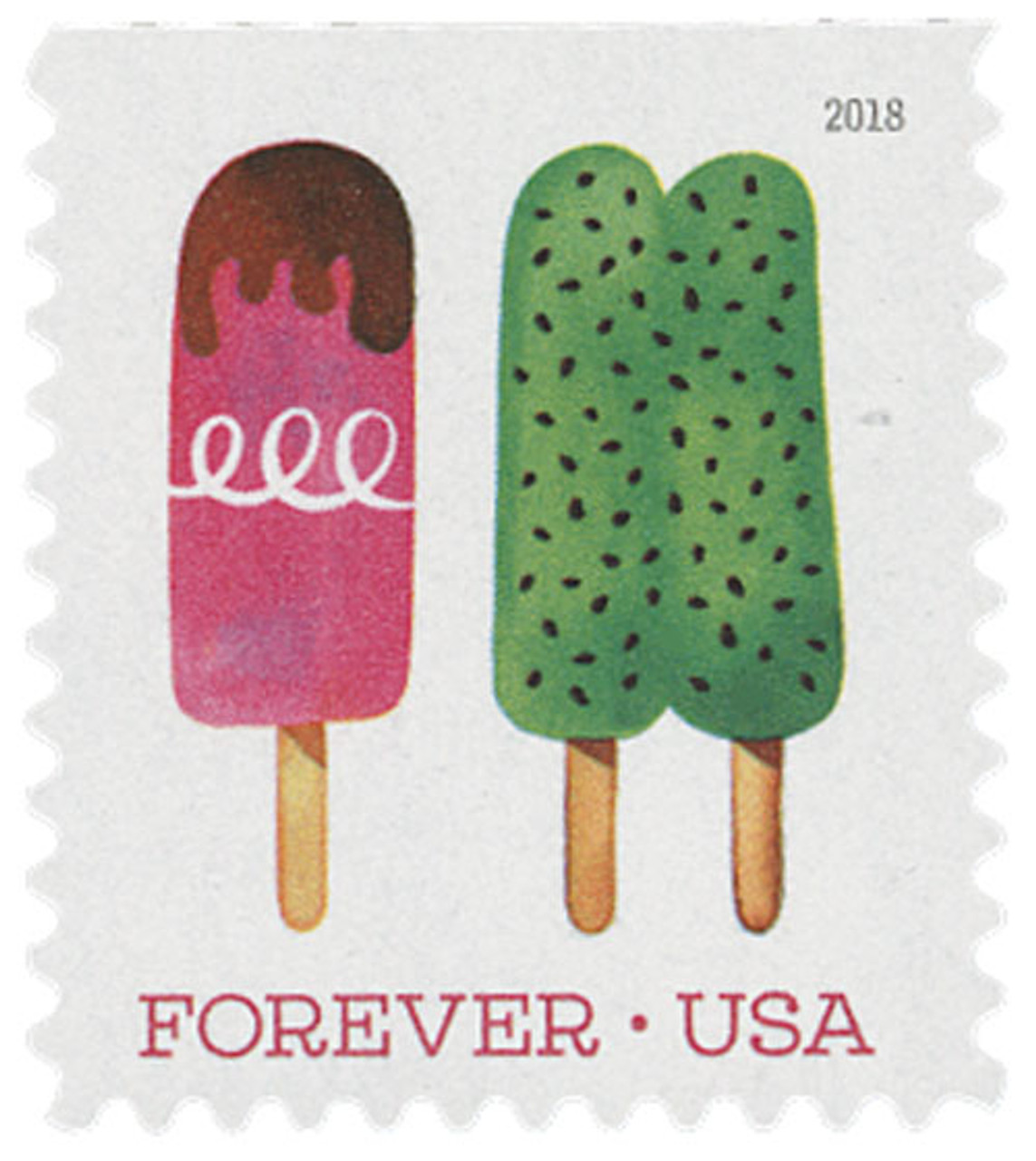 USPS The Frozen Treats Postage Stamps (Book of 20)