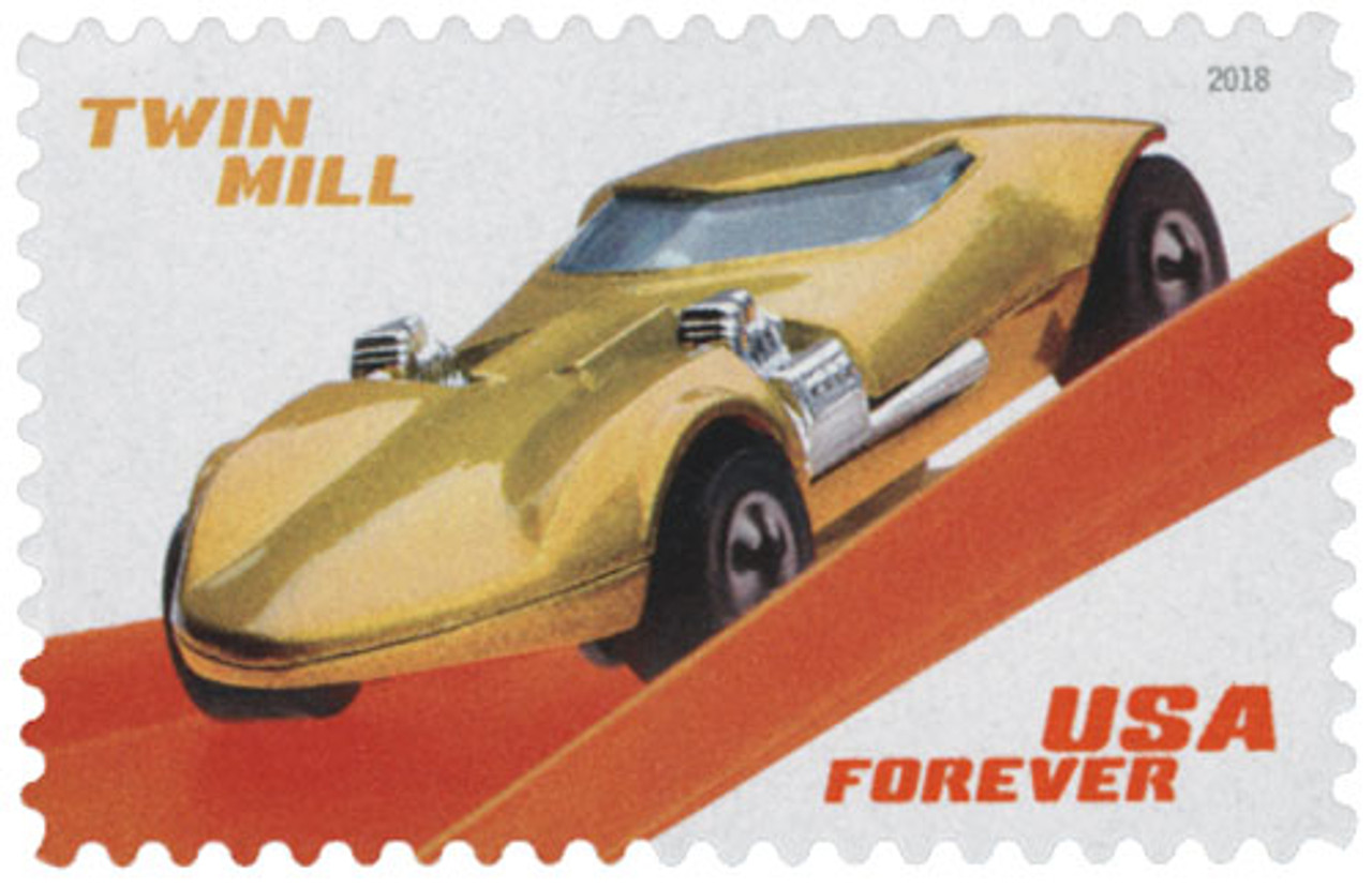 5326 - 2018 First-Class Forever Stamp - Hot Wheels: Twin Mill - 1969 -  Mystic Stamp Company