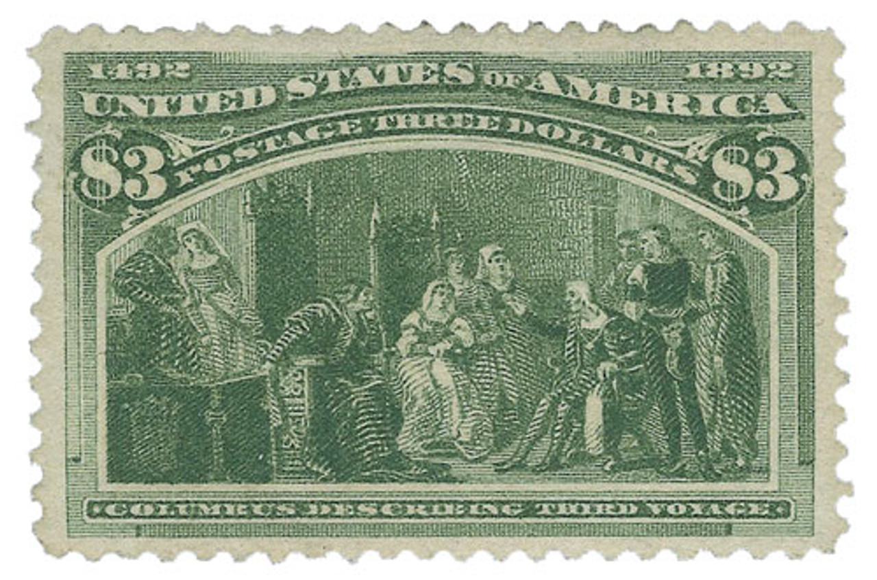 244 - 1893 $4 Columbian Commemorative: Isabella and Columbus