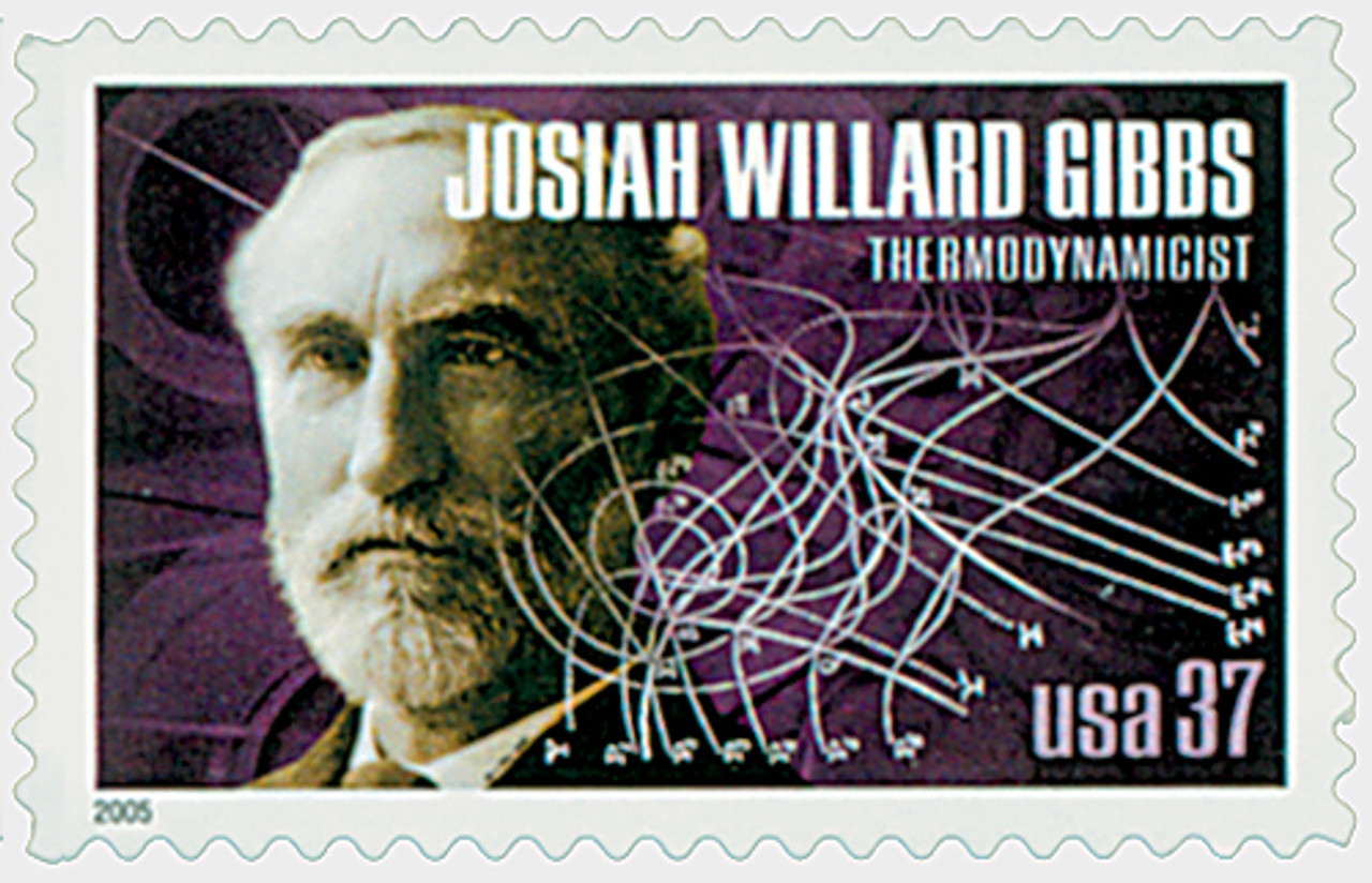 3907 - 2005 37c American Scientist: Josiah Willard Gibbs - Mystic ...