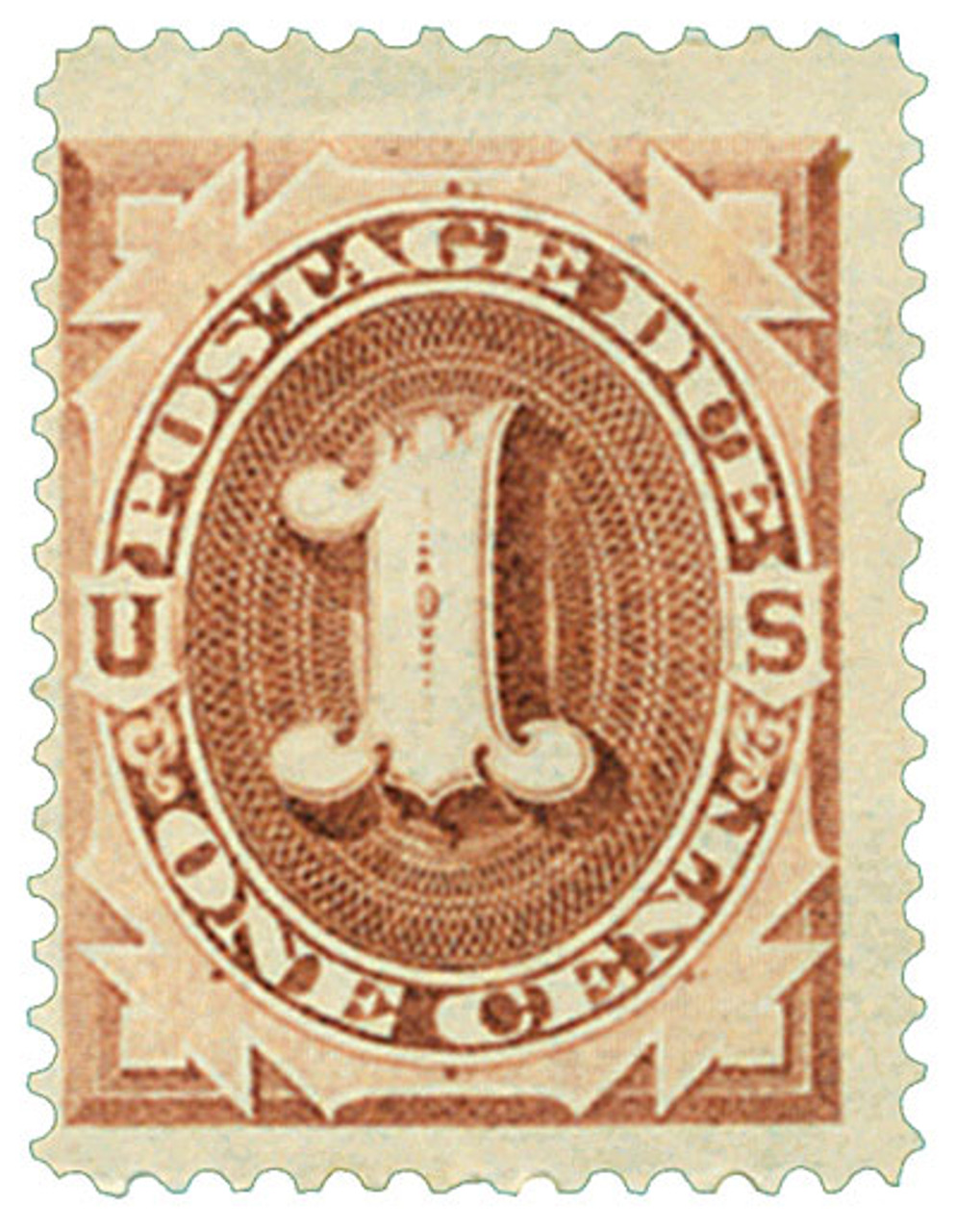 J1 - 1879 1c Postage Due Stamp - First US postage due stamp
