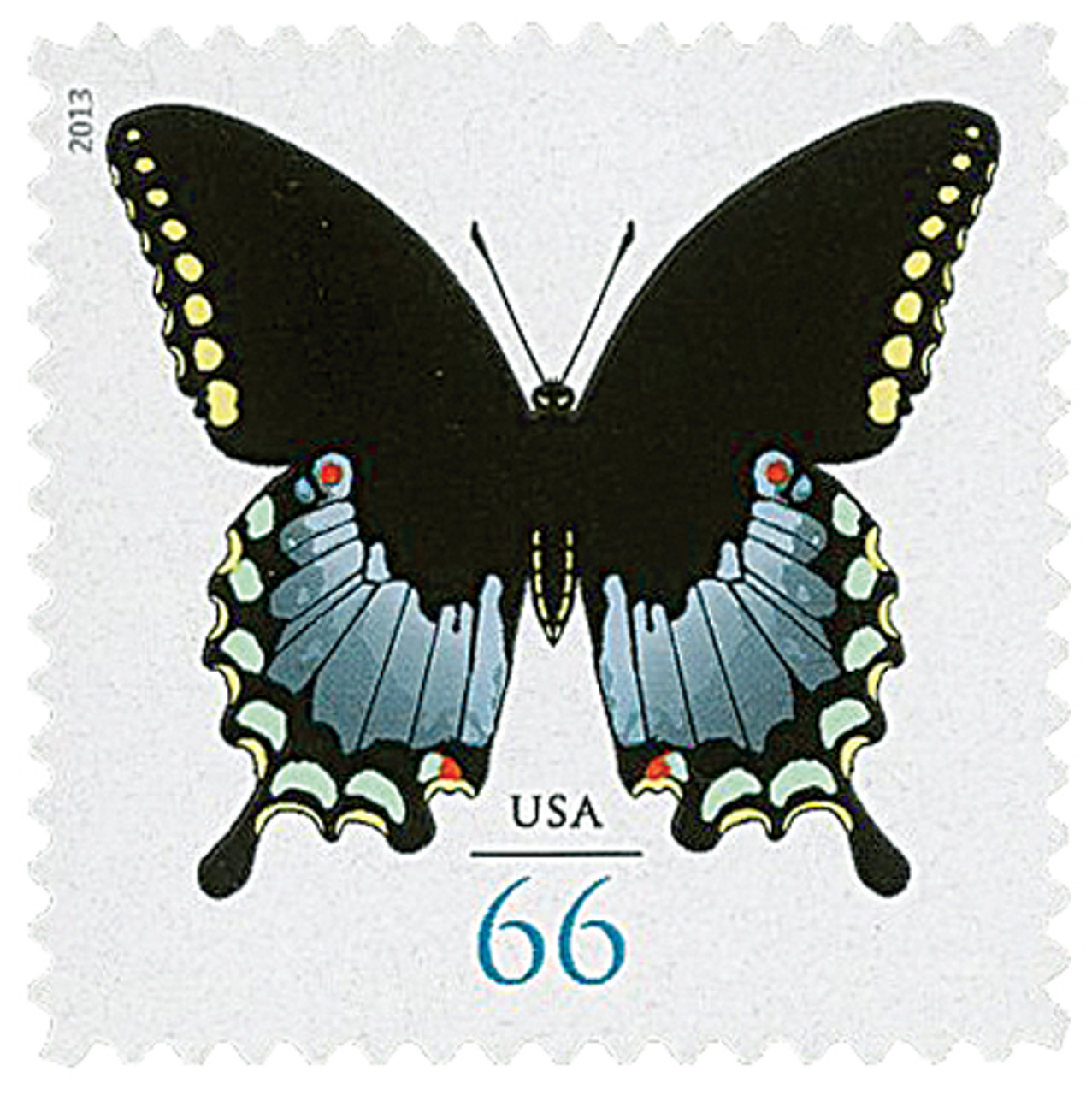 10 Vintage Butterfly Stamps Unused Tiger Swallowtail Butterflies