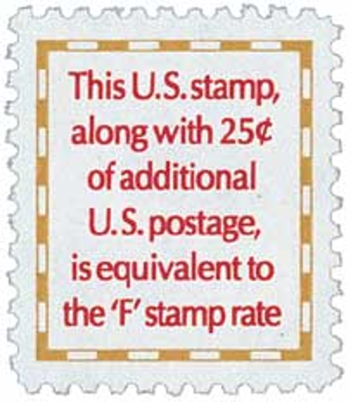 2521 - 1991 4c Make-up Rate - Mystic Stamp Company