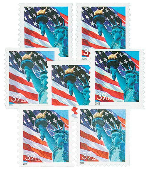 Lady Liberty And U.s. Flag Stamp 2006 Value