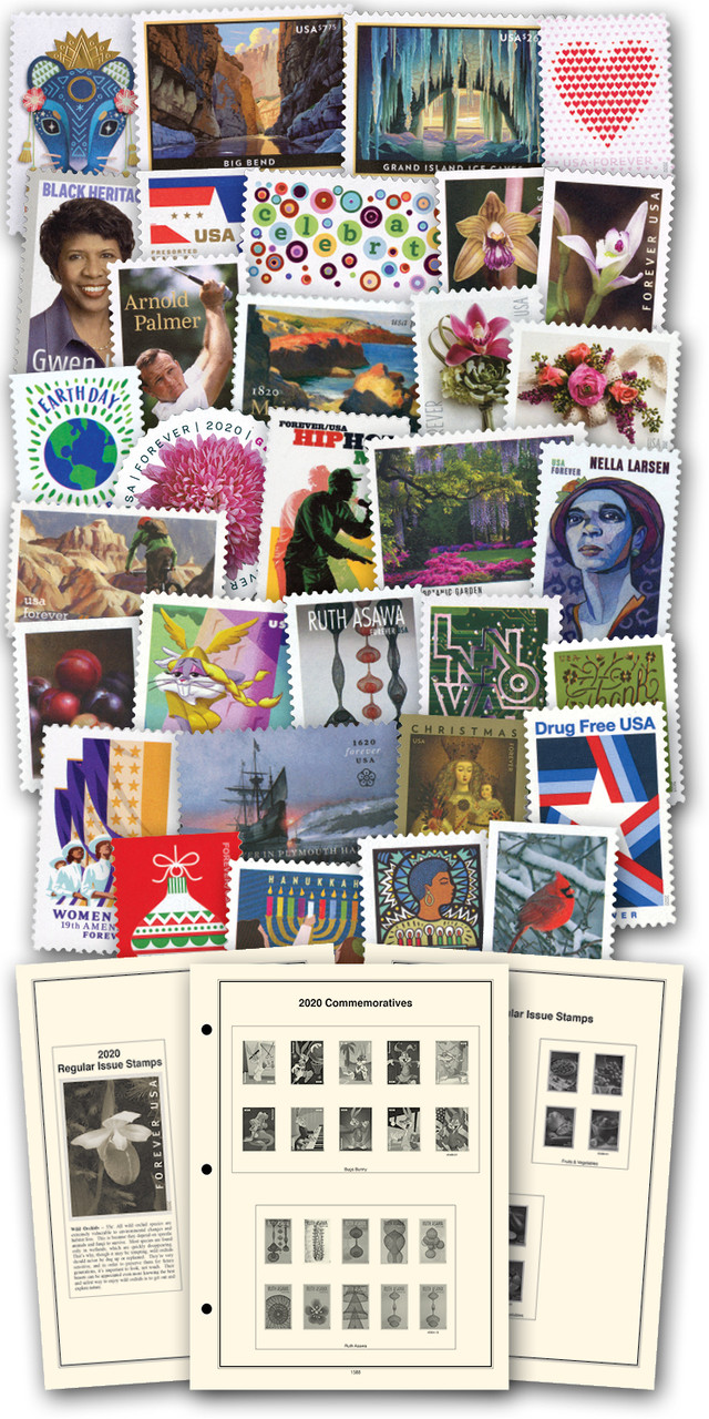 5460 - 2020 Global Forever Stamp - Chrysanthemum - Mystic Stamp Company