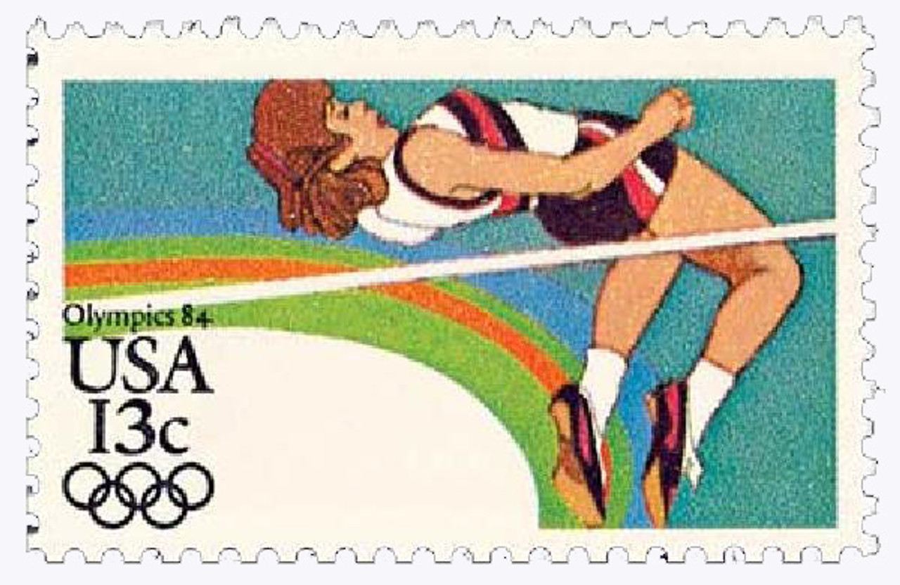 2049 - 1983 13c Los Angeles Summer Olympics: High Jump - Mystic 
