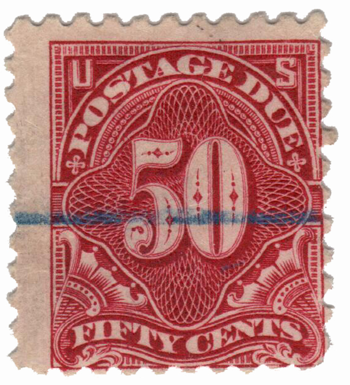 J58 - 1914 50c Postage Due Stamp - carmine lake - Mystic Stamp Company