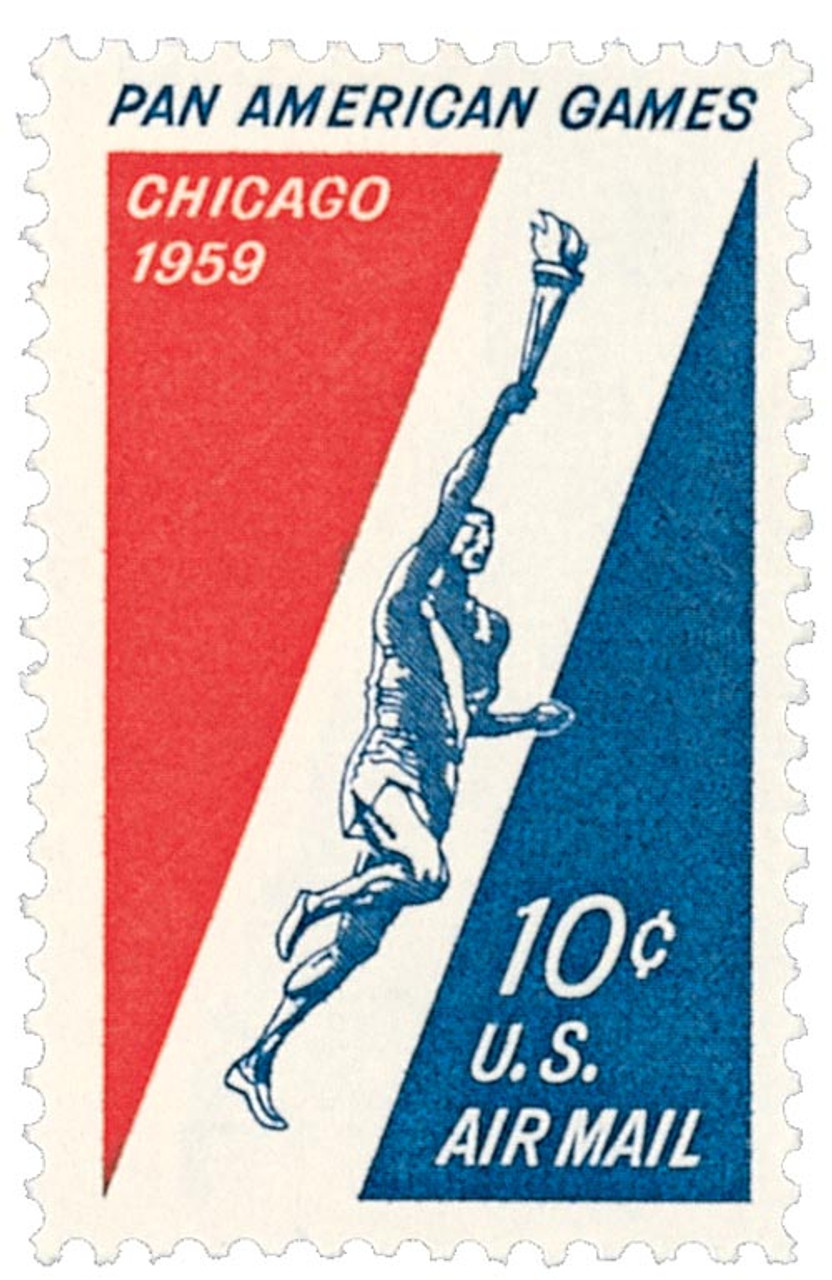 C56 - 1959 10c Pan-American Games - Mystic Stamp Company