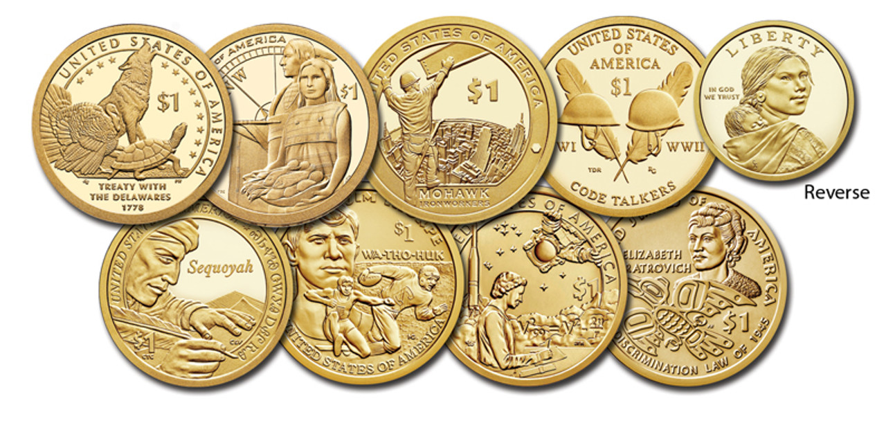 MCN005 - 2013-2020 Native American Coin Collection, US $1