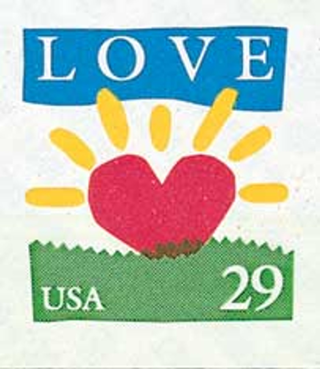 10 Earth Love Stamps Vintage Heart Shaped Planet Earth from Space