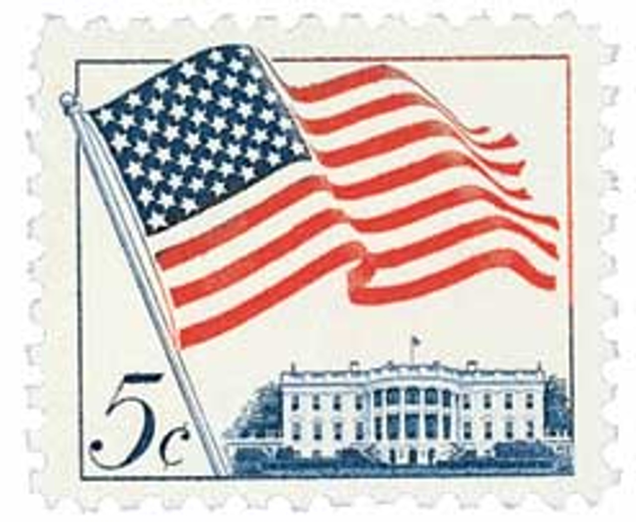 1208 - 1963 5c 50-Star U.S. Flag - Mystic Stamp Company