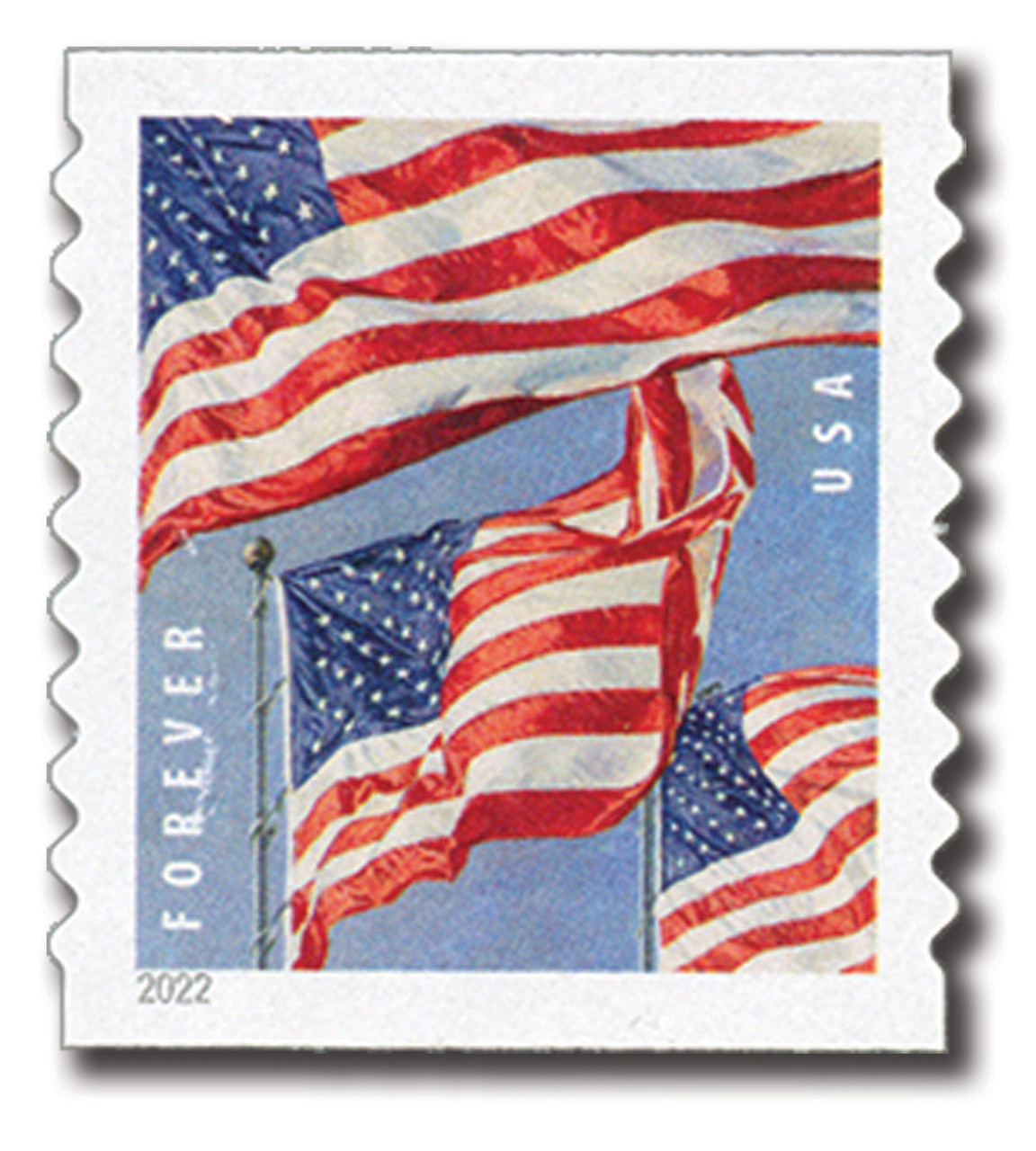 US Forever Stamps 2023 US Flag Freedom Scott #5788 APU coil single