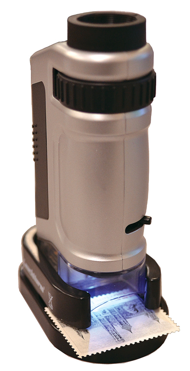 LS344 - Lighthouse 20X-40X Power Lighted Pocket Microscope - Mystic Stamp  Company