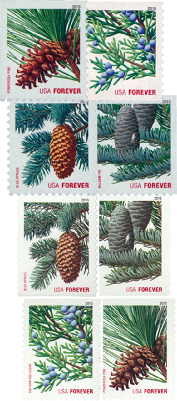 10 Mountain Forever Stamps Pine Tree Mountains Landscape Forever Stamps for  Mailing