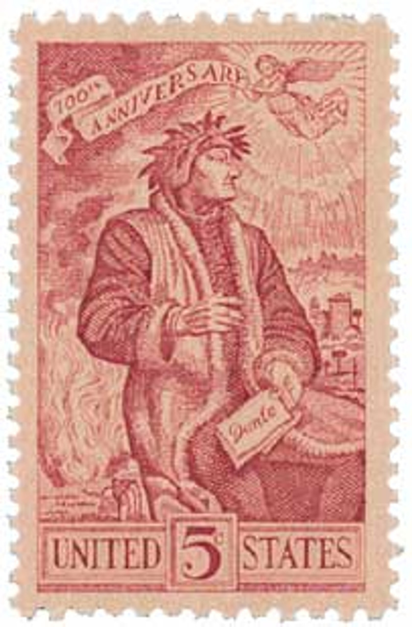 1268 1965 5c Dante Alighieri Mystic Stamp Company