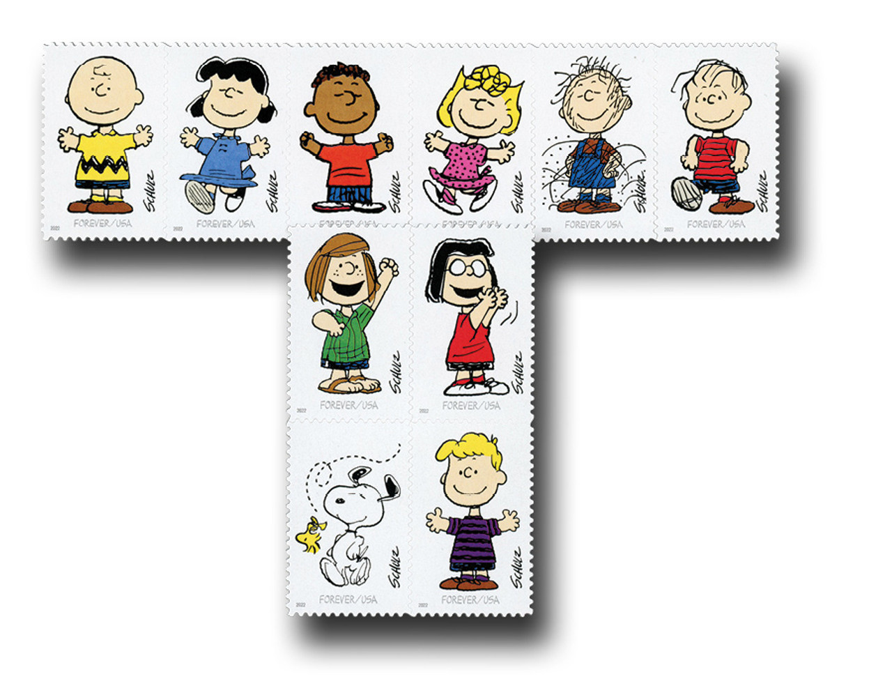 5722-25 - 2022 First-Class Forever Stamps - Holiday Elves - Mystic