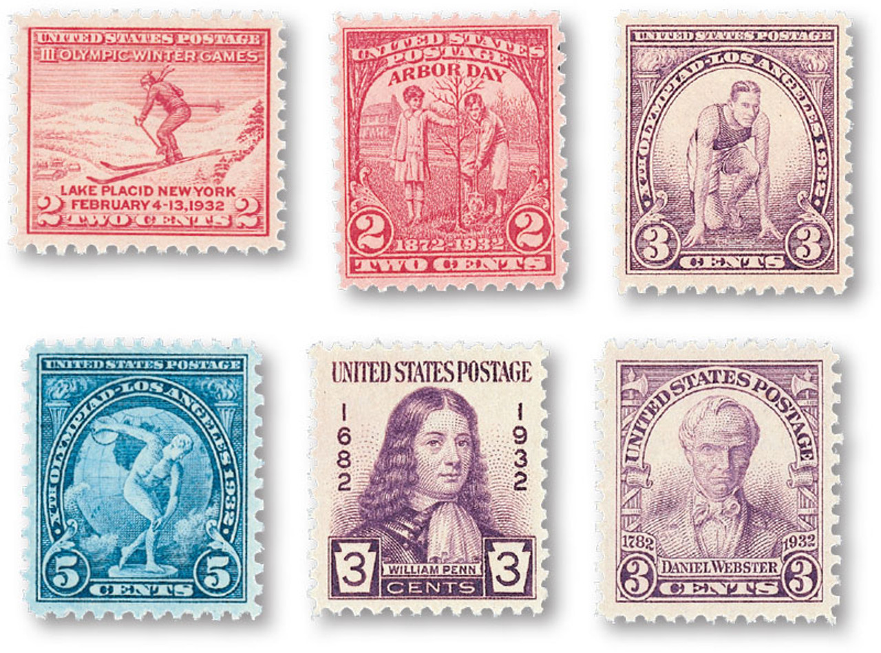 YS1932 - 1932 Commemorative Stamp Year Set