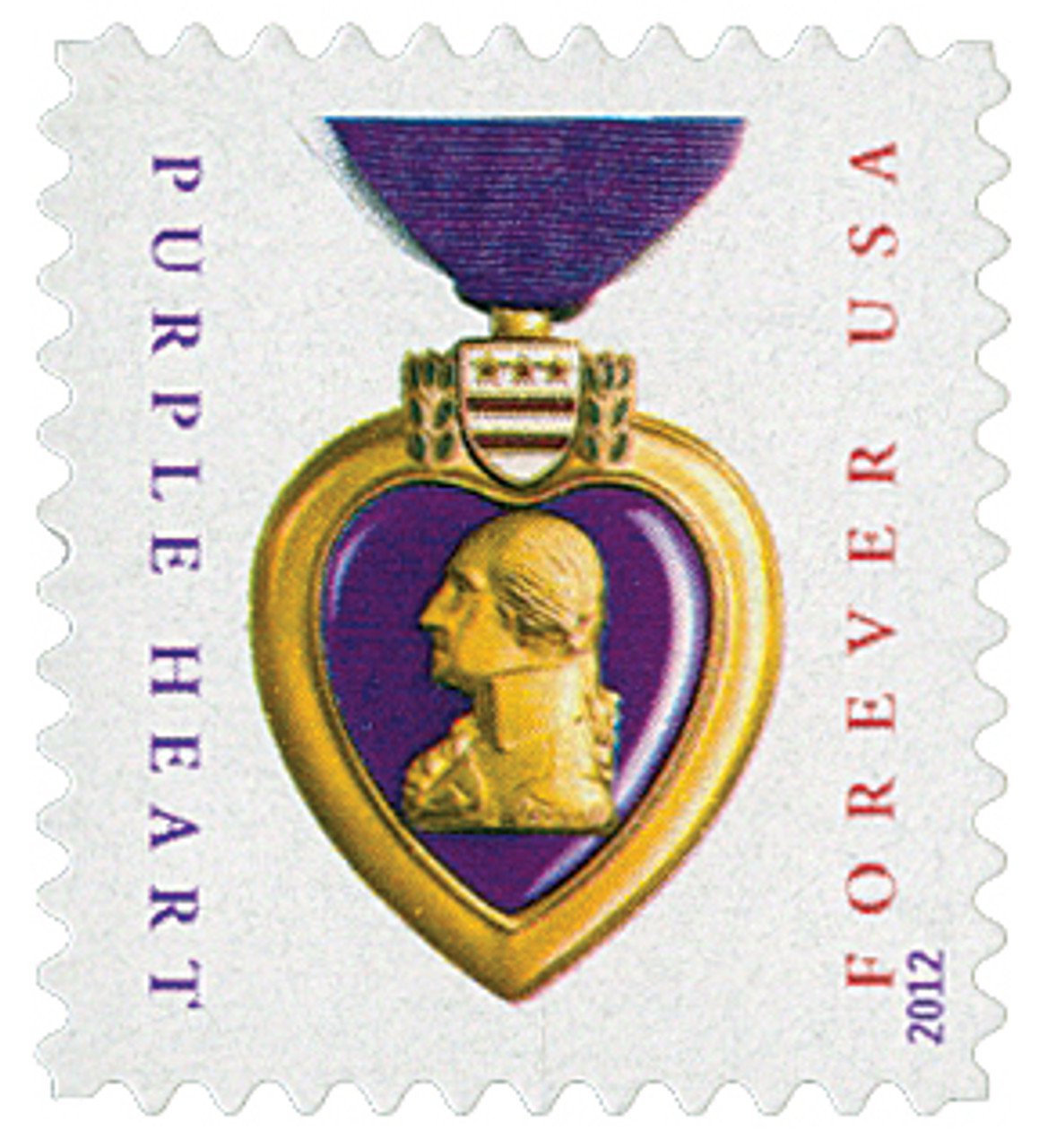 4704 - 2012 First-Class Forever Stamp - Purple Heart - Mystic