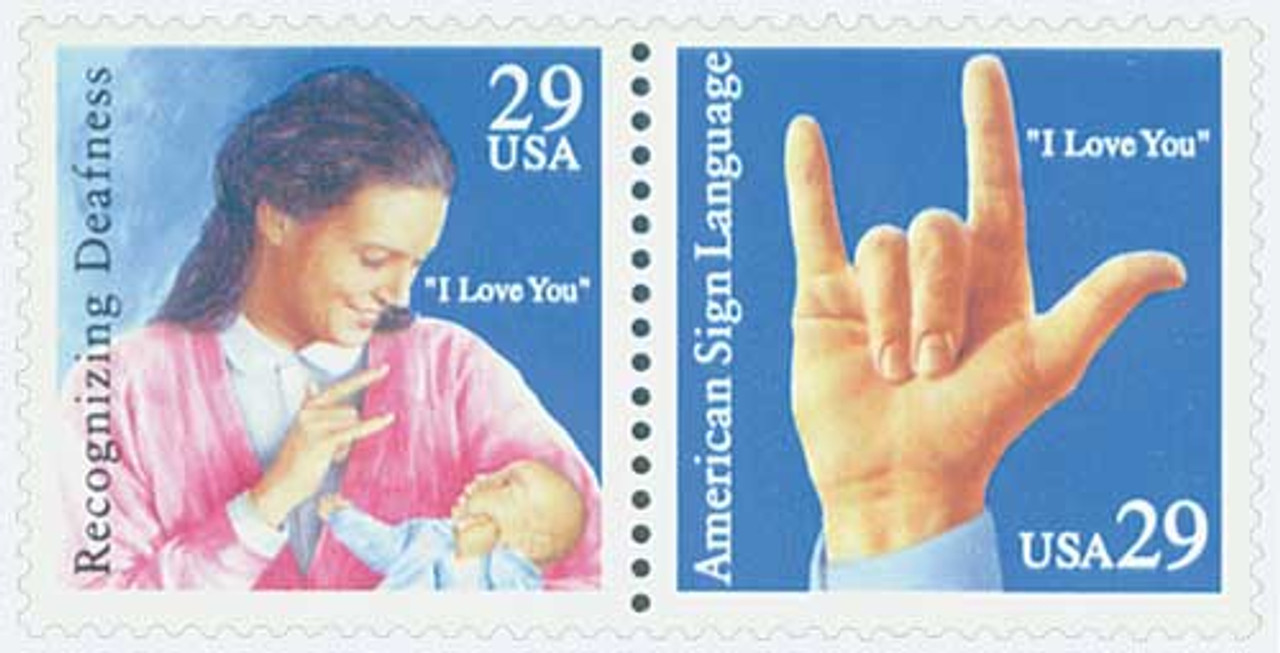 2783-84 - 1993 29c American Sign Language - Mystic Stamp Company