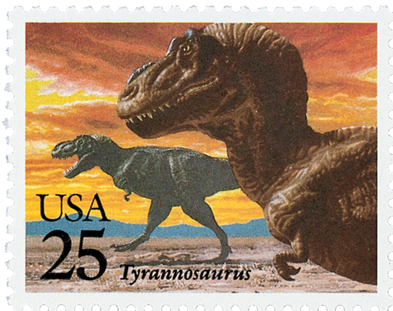  USA 1989 dinosaur stamps