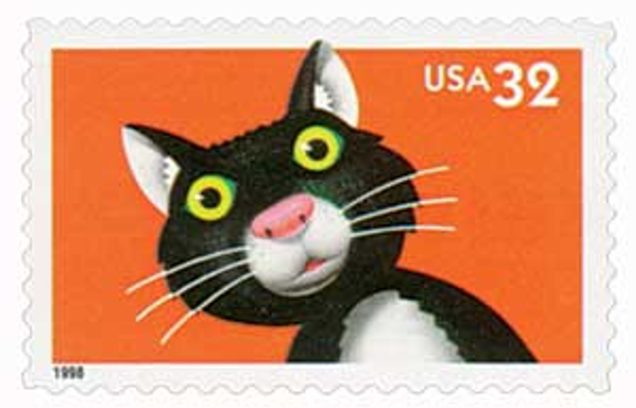 3232 - 1998 32c Bright Eyes: Cat - Mystic Stamp Company