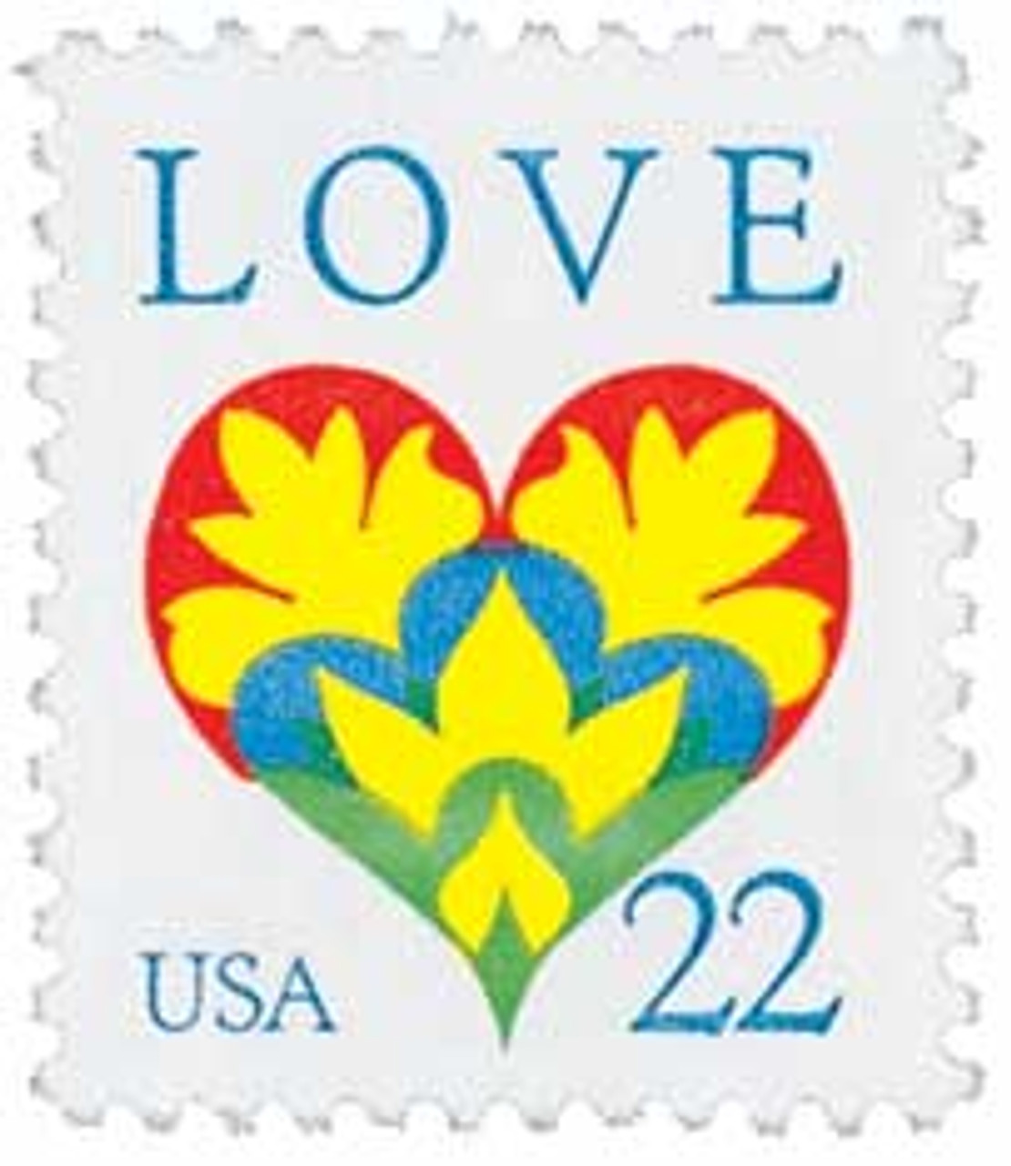 Five 5 Unused Postage Stamps Love Letter, Heart in Envelope 29c // 29 Cent  Stamps // Face Value 1.45 