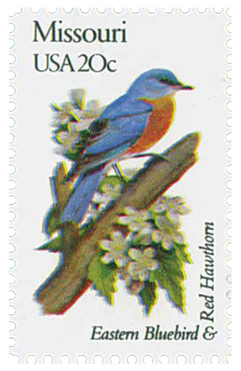 20c Ohio State Bird and Flower Stamps - Pack of 5